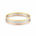 Luxury Stackable Bangle Set in Gold and Silver
